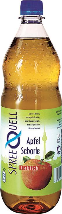 SpreeQuell Spreequell Apfelschorle mild