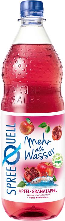 SpreeQuell Spreequell Mehr als Wasser Apfel-Granatapfel