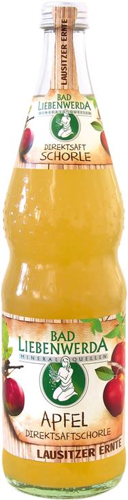 Bad Liebenwerda Bad Liebenwerda Apfel-Direktsaftschorle L. Ernte